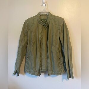 Eddie Bauer Green Moto Jacket
